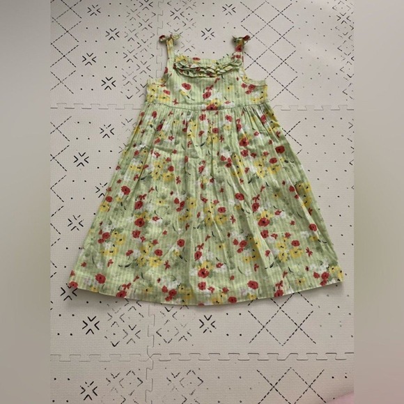 Janie and Jack Other - Janie and Jack girls‎ floral lime green dress 6